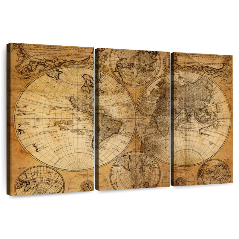 Carte rétro Aliaz, H 32 po x l 50 po