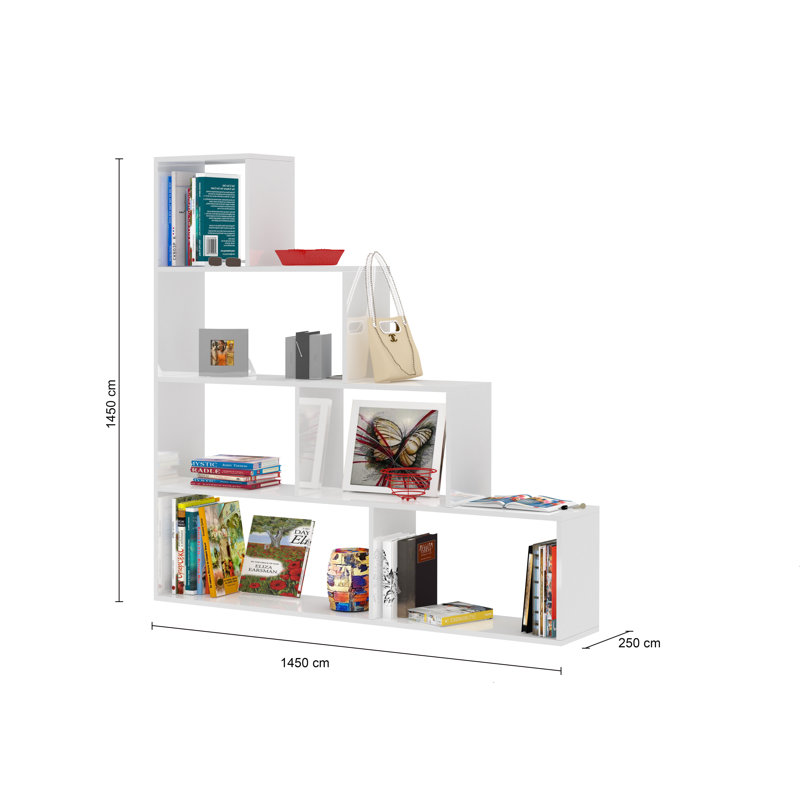 Destiny 145cm H x 145cm W Step Bookcase