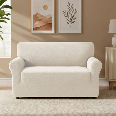 Housse de canapé en peluche élastique avec siège imperméable et lavable à la machine