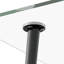Glass Top Metal Base Dining Table