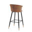 Blanchester Upholstered Counter Stool with Metal Frame