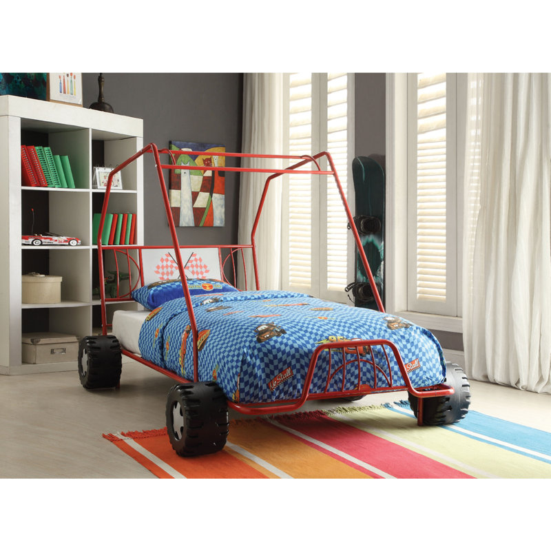 Lit standard voiture Henault par Zoomie Kids, Rouge
