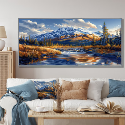 Alaska Denali National Park Autumn River I - Alaska Wall Art