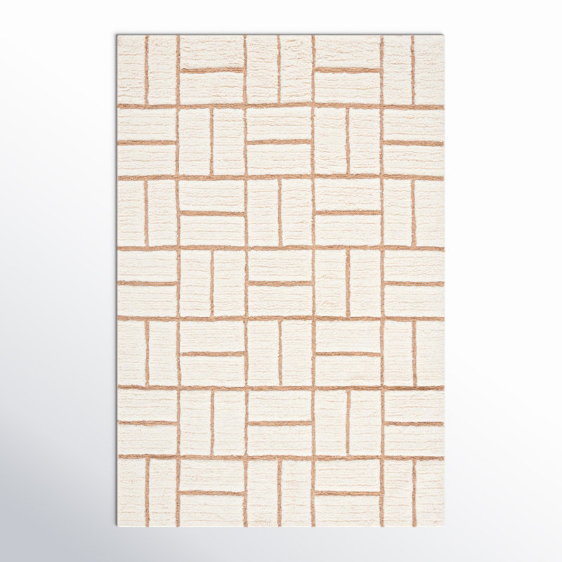 Volla Wool Area Rug, Rectangle 6' x 9'