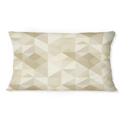 Coussin lombaire beige moderne Modern Triangle II