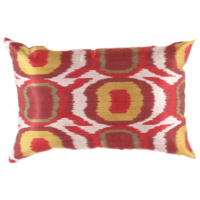 Coussin en velours réversible 