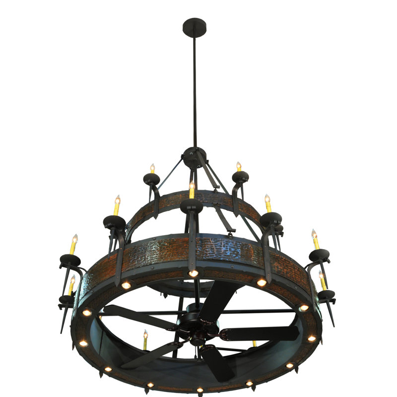 Rustic Lodge 34 - Light Chandelier