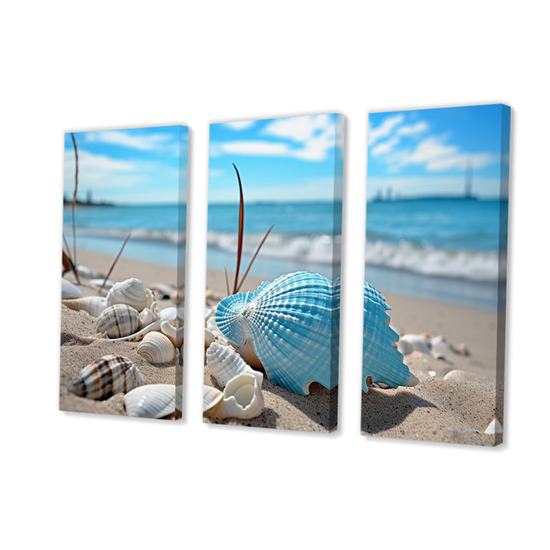 Minimalisme 3 pièces Beachside Tranquility II, H 28 po x l 36 po x P 1 po