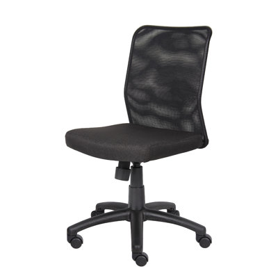 Lene Black Rolling Task Chair, Adjustable Tilt Tension Mechanism And Lock