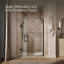 Components 71-1/2-In X 46-3/4-In Frameless Pivot Shower Door With 3/8-In Crystal Clear Glass And Back-To-Back Vertical Door Pulls-80425803