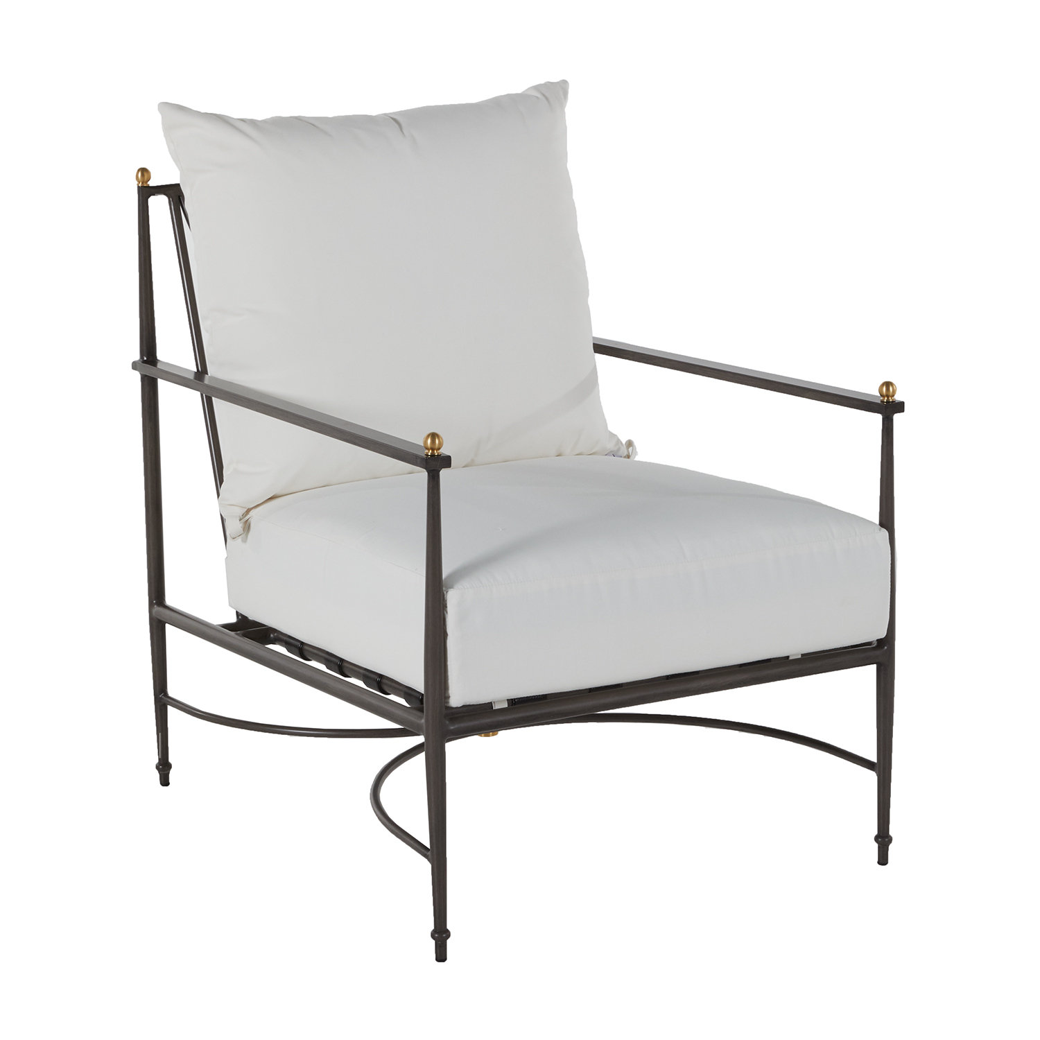 Roma Patio Chair with Cushions, Welt, Linen Dove