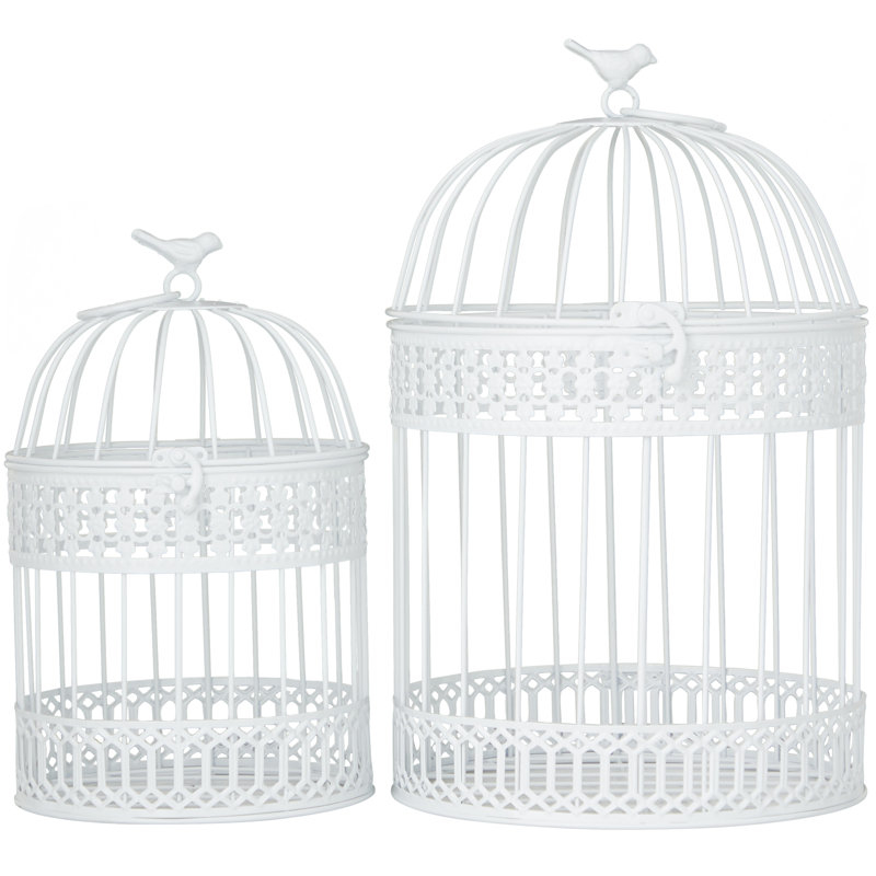Armbrecht Animals Decorative Bird House Or Cage, White