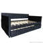 Lit de jour moderne simple avec couchette coulissante et poches de rangement latérales-2028303952