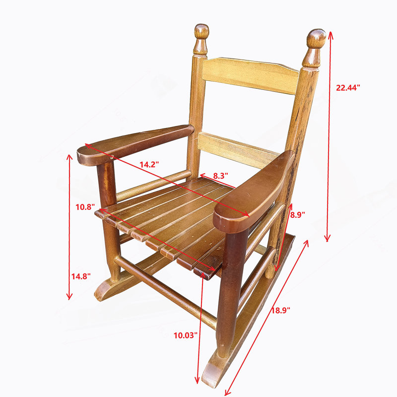 Chaise berçante intérieure ou extérieure, Chêne