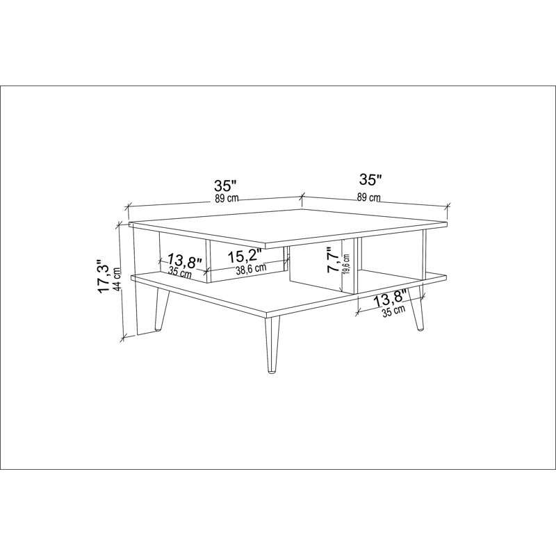 Table basse Akya, Noyers