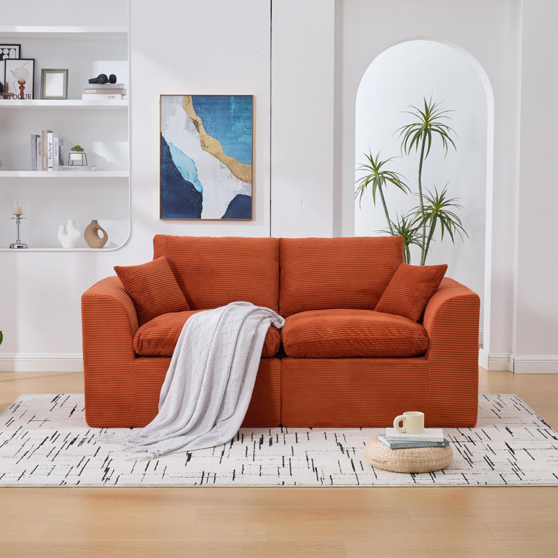 Canapé modulaire Boneless, Orange