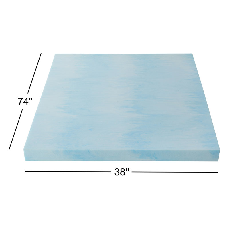 Wayfair Sleep 4'' Gel Memory Foam Mattress Topper, Twin