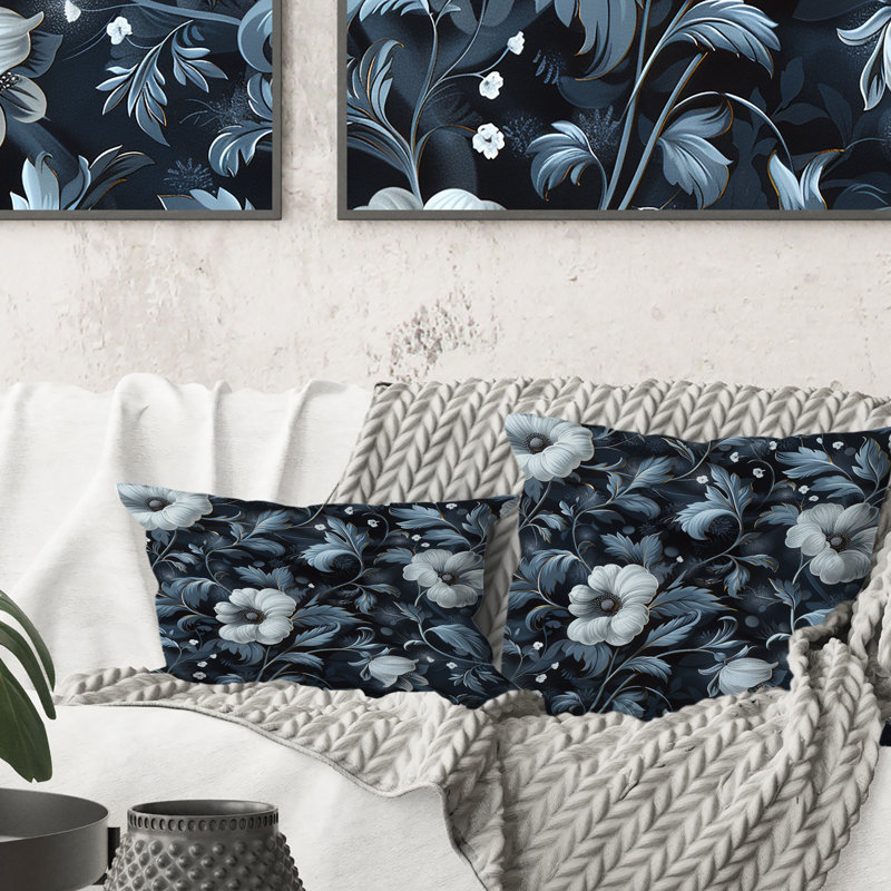 Coussin Sparkling Flower Glam I - Glam, H 18 po x H 18 po