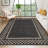 Modern Border Machine Washable Area Rug for Living Room Bedroom Stain Resistant Throw Carpet for Home Decor Office-1508492496