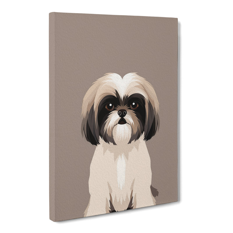 Shih Tzu Minimalism No.4 - Wrapped Canvas, 76cm H x 50cm W x 3cm D