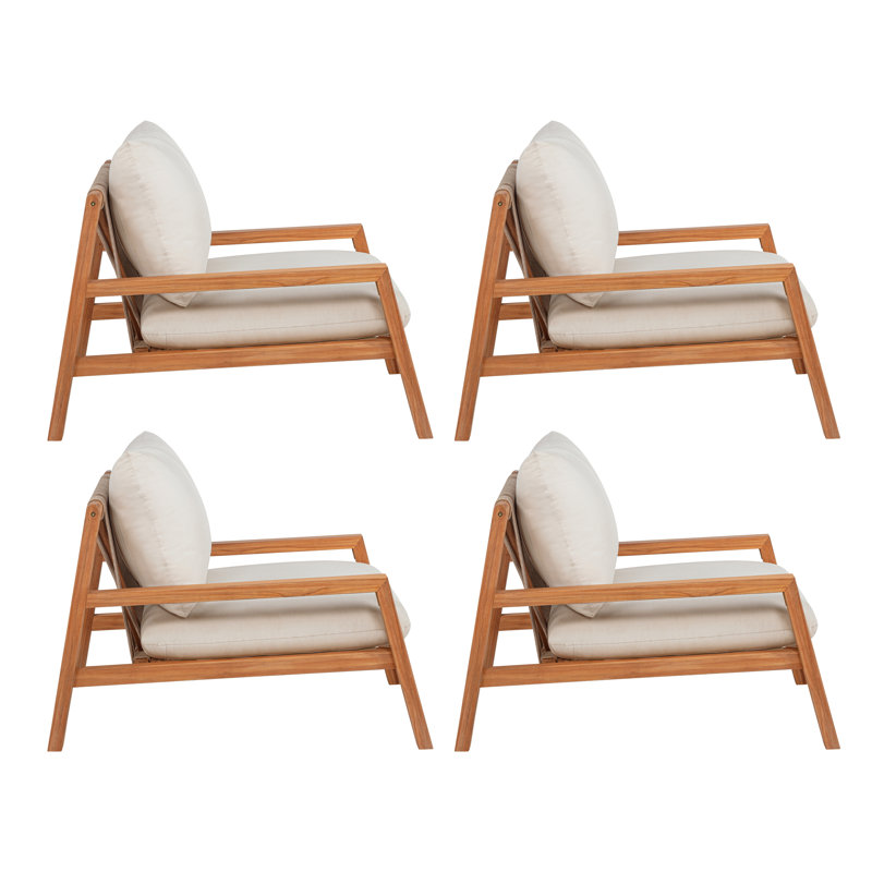 Ensemble de 4 chaises Charlotte Brown