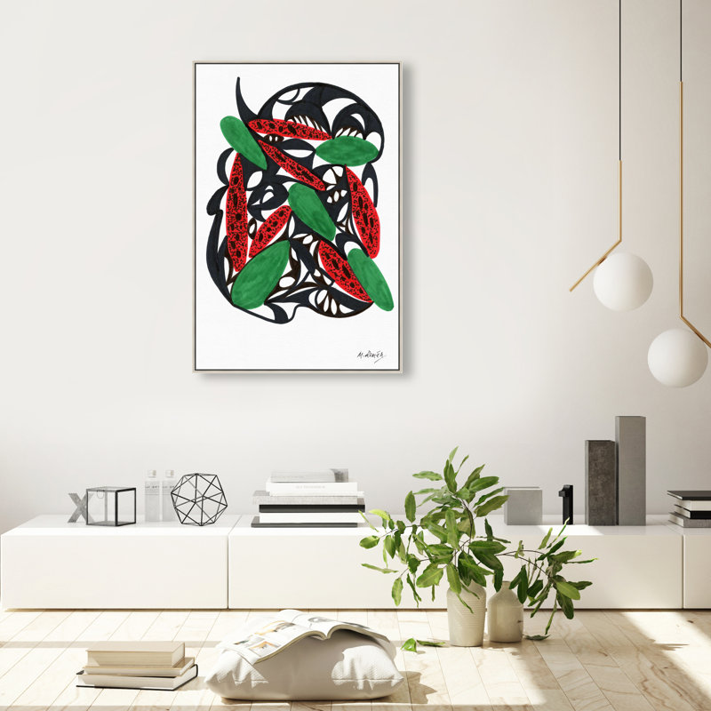 Manuel Roman - Watermelon Still Life Print by Oliver Gal, 55"H x 37"W, Silver Floater Frame