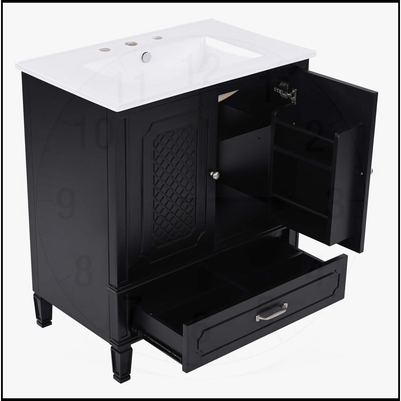 60 Inch Freestanding Bathroom Vanity with Double Sinks, Ample Storage, and Soft-Closing Doors for Elegant and Functional Design