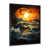 Impression noire sur toile encadrée sélectionné