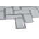 2" x 4" Glass Bevel Herringbone Mesh-Mounted Mosaic Tile