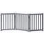 Barrière pour animaux pliable autoportante en bois massif pour chiens, 3 panneaux pour les portes, les escaliers, les couloirs, etc.-88357170-90636806