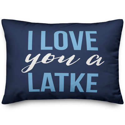 Coussin Love You a Latke