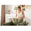 Fauteuil surdimensionné en chenille de style moderne-1819182742