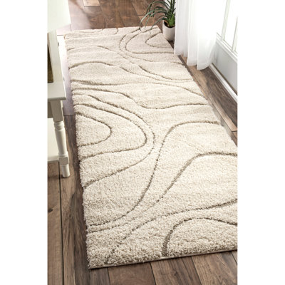 Abstract Shag Area Rug