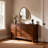 Asymmetrical Accent Decorative Wall Mirror, Solid Wood Frame – Boho Modern Mirror For Entryway Or Vanity-1627399285-1629739641