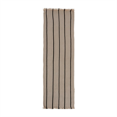 Lina Striped Area Rug in Off White
