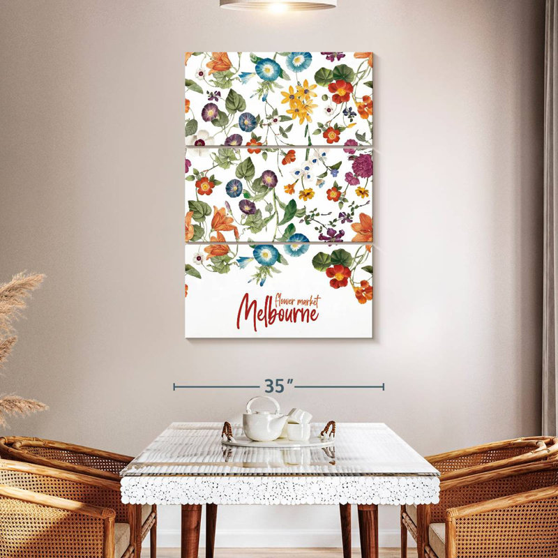 Affiche Harnek Melbourne Flower Market, H 50 po x l 32 po