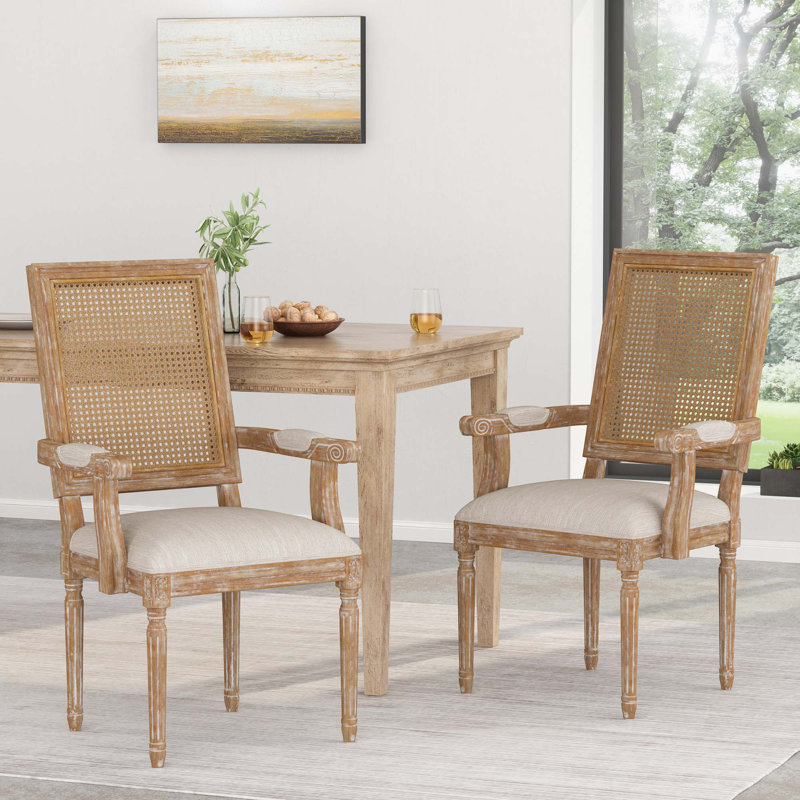 Chaise de salle à manger moderne, Naturel, Beige