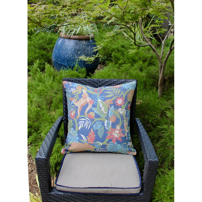 Floral Square Indoor / Outdoor Pillow Cover & Insert