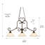 Lustre linéaire à 3 lumières, Sienne brûlée Anaeli, l 40,25 po Anaeli (9AF7093495D84727AB3BE5BF5B4DB2BE 4FZV)