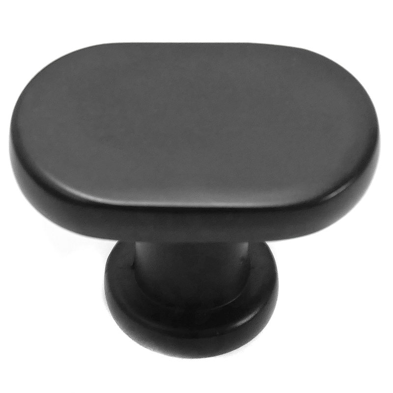 Oval Knob, Matte Black