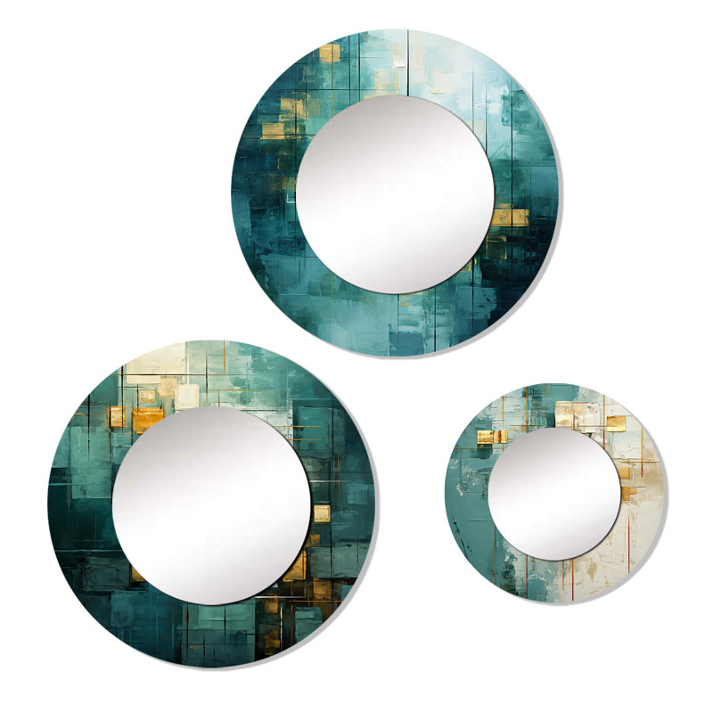 Elison Metal Round Mirror