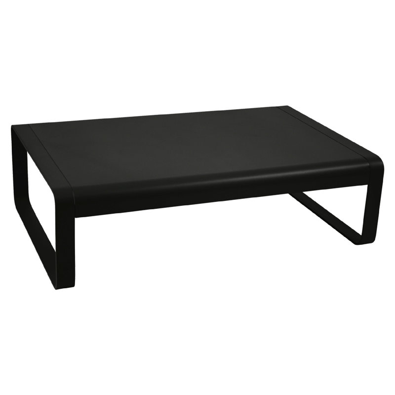 Bellevie Outdoor Side Table, 14" H x 41" L x 30" W, Liquorice