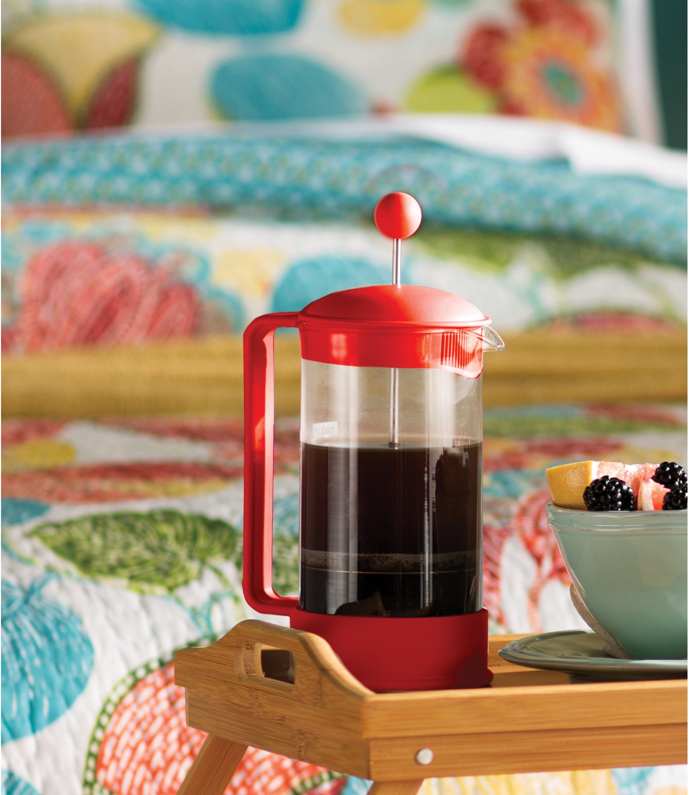 Bodum Brazil French Press Coffee Maker, Red, Capacity 34 oz