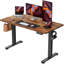 Bureau électrique debout, bureau assis / debout réglable en hauteur avec 4 préréglages de mémoire et crochet pour casque d'écoute, idéal pour poste de travail à domicile-1590589678-1590589675