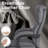 Executive Office Chair with Retractable Footrest, Adjustable Headrest, Padded Arms, Easy Assembly, Gray-44593280