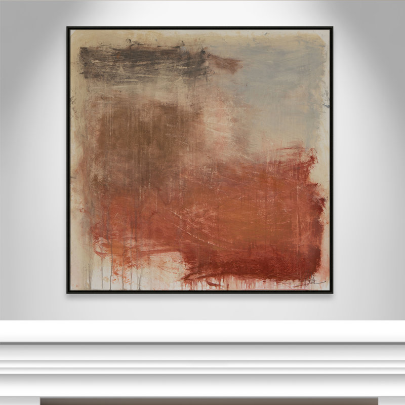 «Colin Autumn Over The Rivera» par, Espresso, H 46,5 po x l 46,5 po