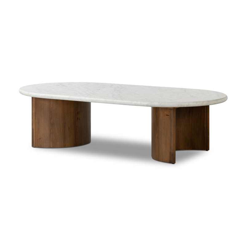Paden Coffee Table, 17" H x 35" L x 65" W, Worn Oak