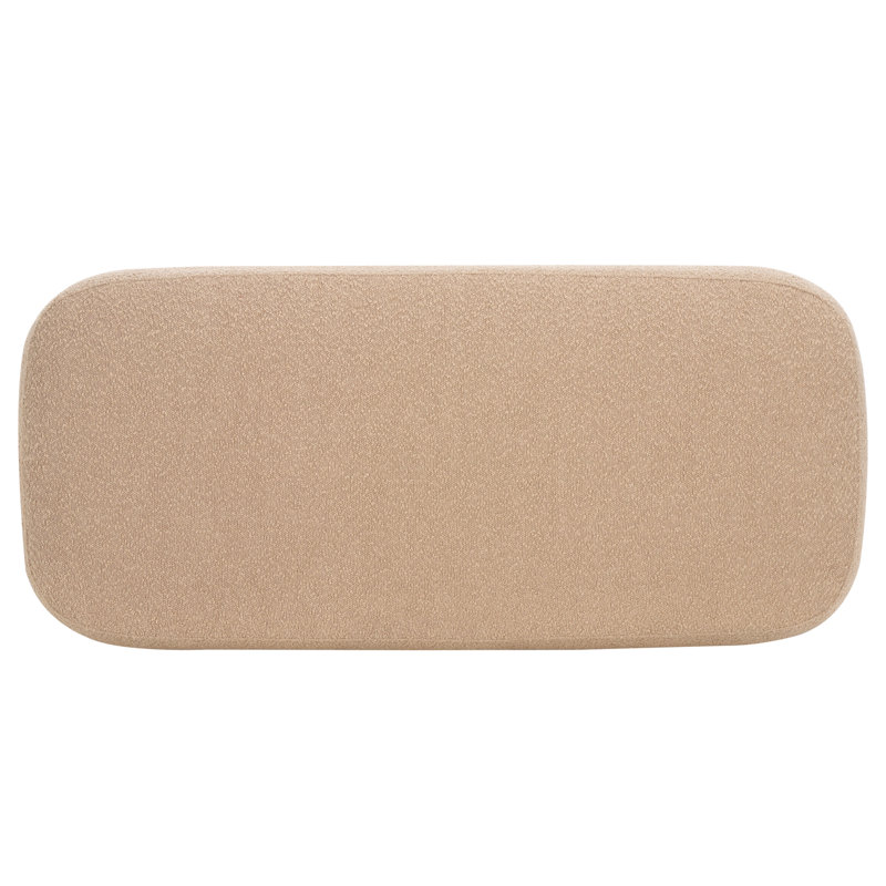 Carrah 50" Rectangle Ottoman, Tan