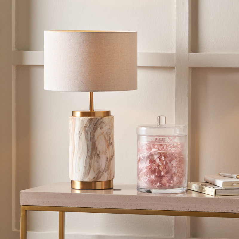 Bellamee Ceramic Table Lamp, 48cm H x 28cm W x 28cm D