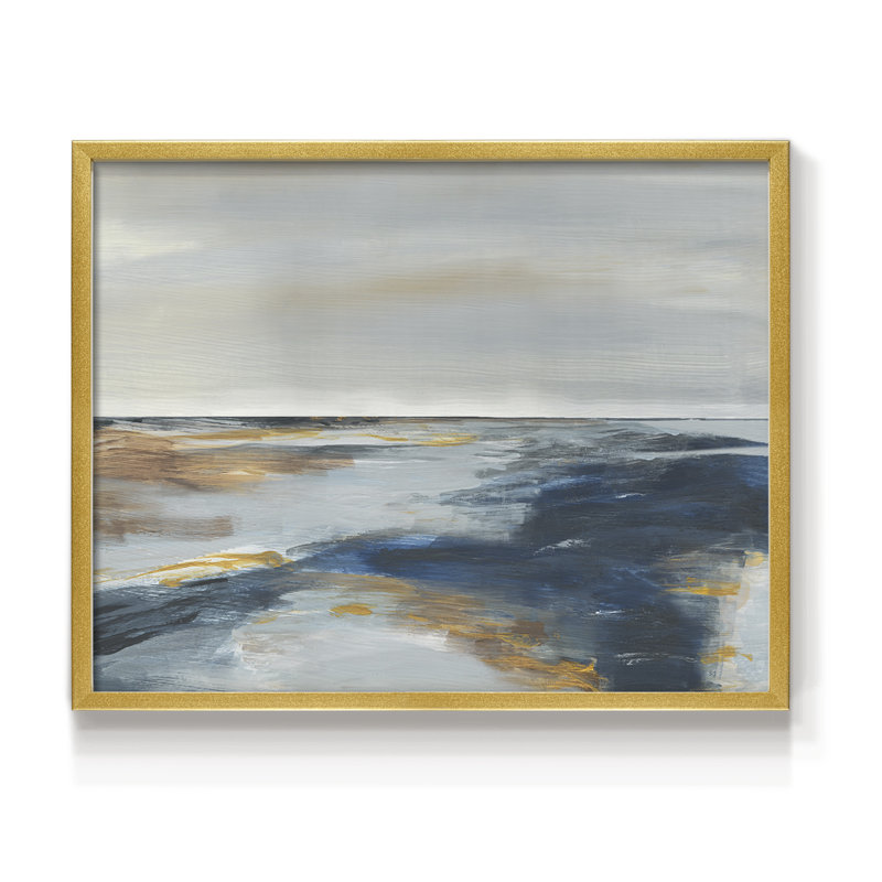 Chesapeake Dusk -Framed Print - Restickable, 8" H x 10" W, Gold